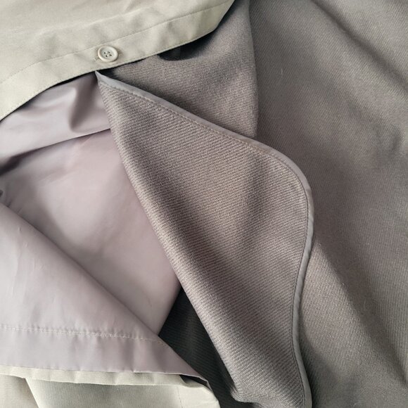 Vintage London Fog Hooded Trench Coat Women’s Plus 24W Tan, Faux Suede Insulated - Picture 11 of 12